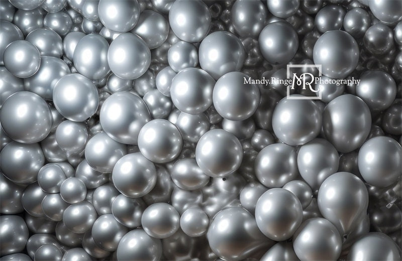 Kate Silberner Ballon-Wandhintergrund von Mandy Ringe Fotograf - Kate Backdrop.de