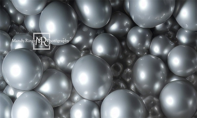 Kate Silberner Ballon-Wandhintergrund von Mandy Ringe Fotograf - Kate Backdrop.de