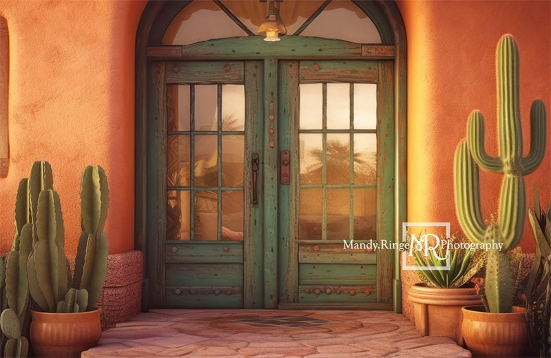 Kate Südwest Stil Adobe Front Porch Hintergrund von Mandy Ringe Fotograf - Kate Backdrop.de