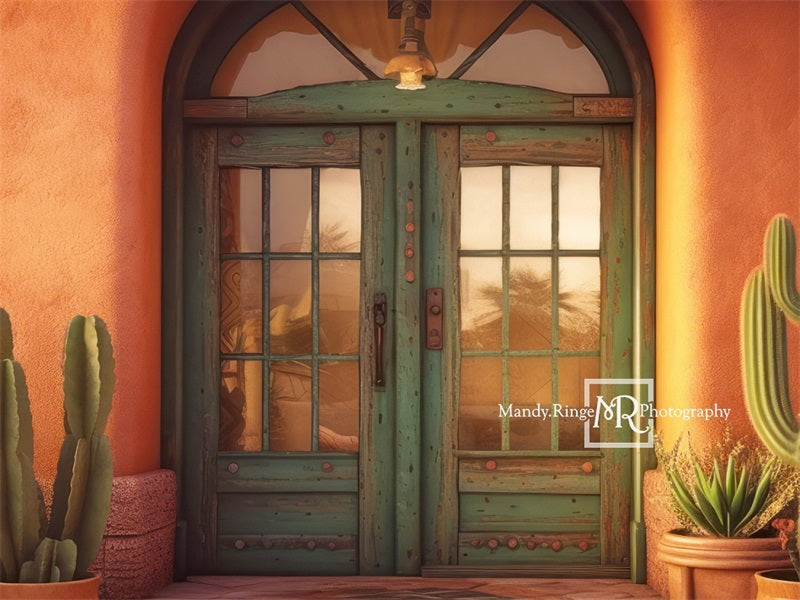 Kate Südwest Stil Adobe Front Porch Hintergrund von Mandy Ringe Fotograf - Kate Backdrop.de