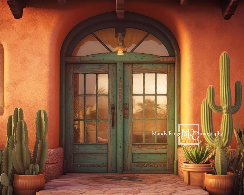 Kate Südwest Stil Adobe Front Porch Hintergrund von Mandy Ringe Fotograf - Kate Backdrop.de