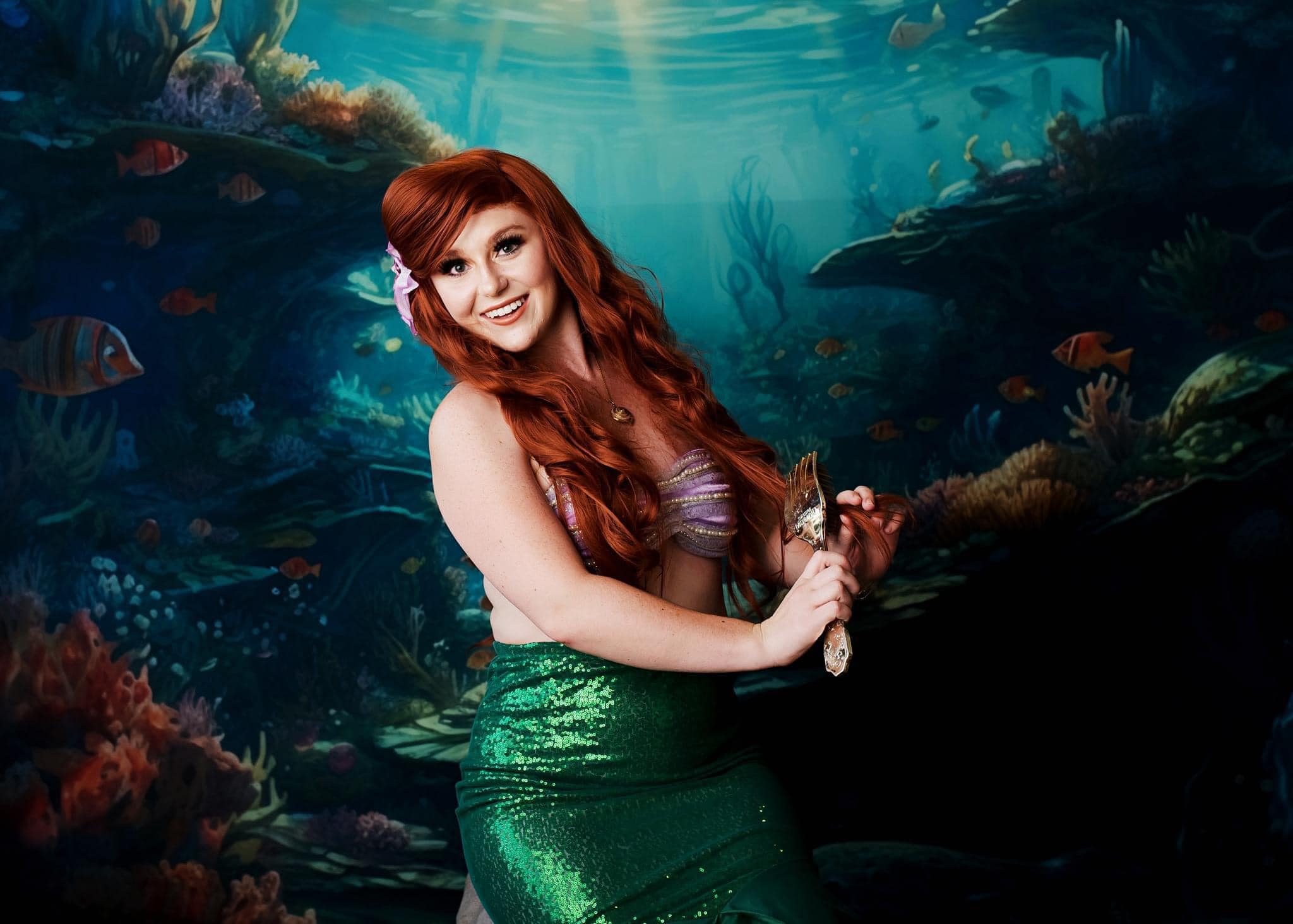 Kate Sommer Unterwasser Ozean Riff Hintergrund+Mermaid Ozean Riff Boden Hintergrund - Kate Backdrop.de