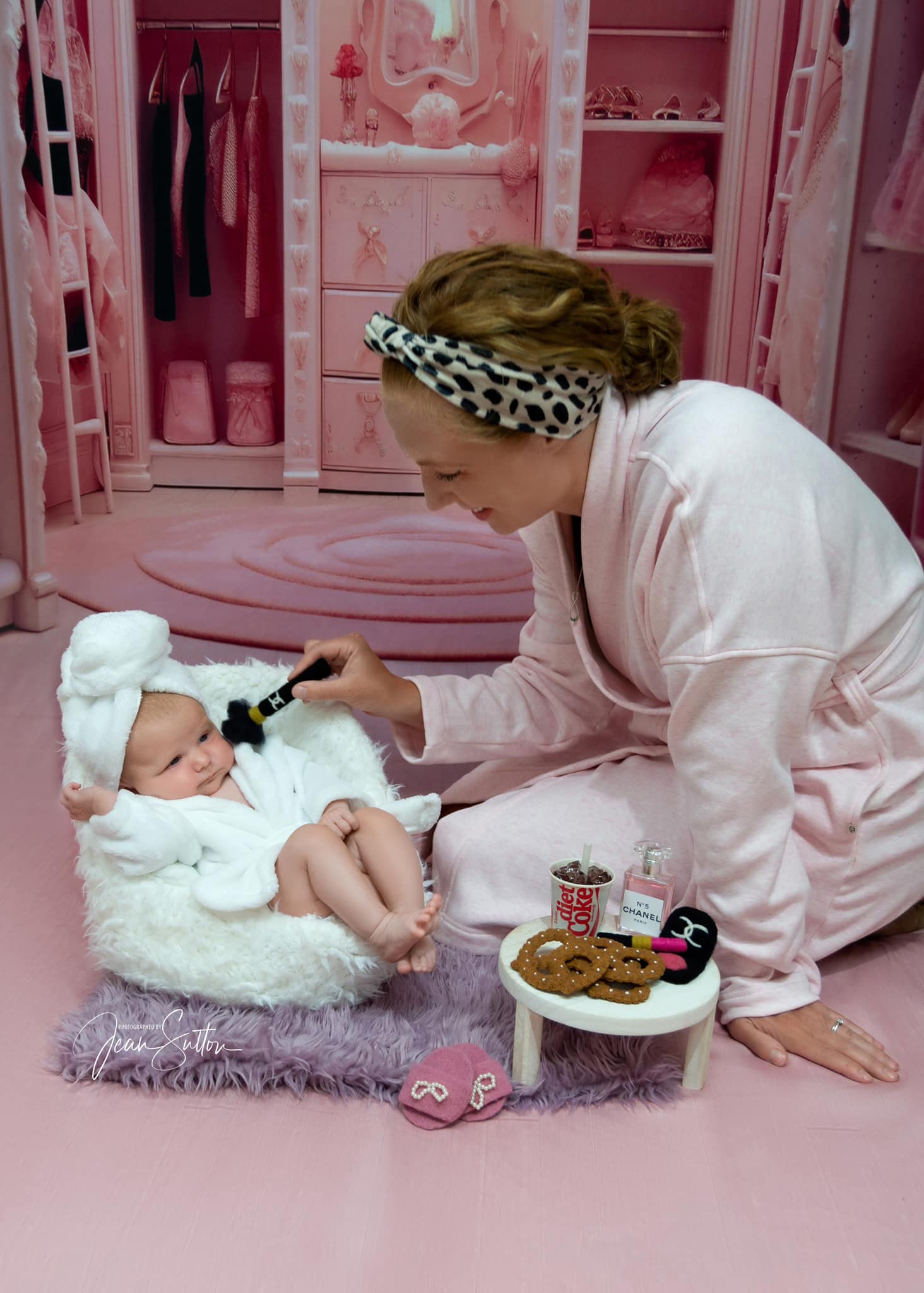 Kate Prinzessin Barbie Rosa Zimmer Kleiderschrank Hintergrund von Chain Photography - Kate Backdrop.de