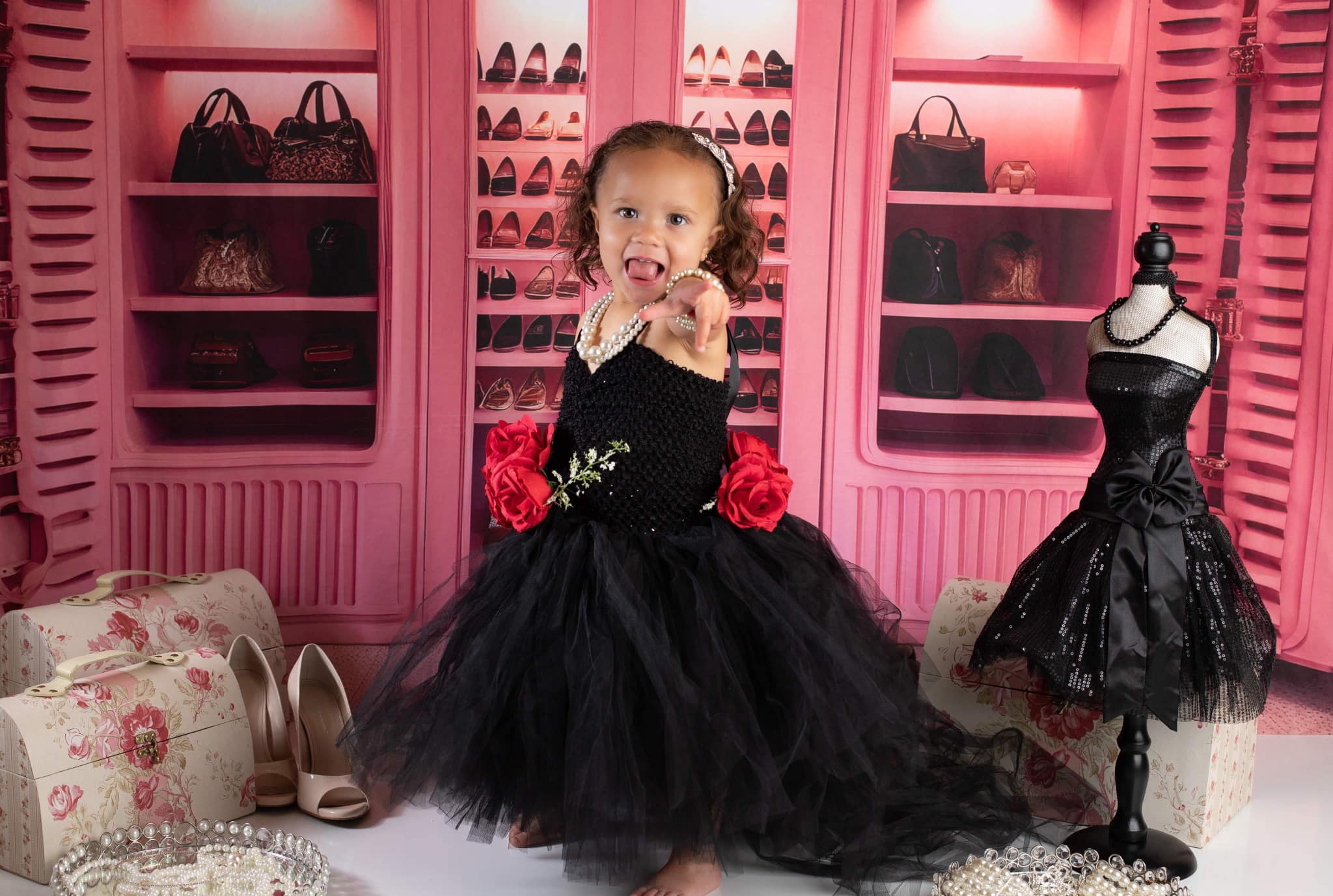 Kate Prinzessin Rosa Zimmer Hintergrund von Chain Photography - Kate Backdrop.de