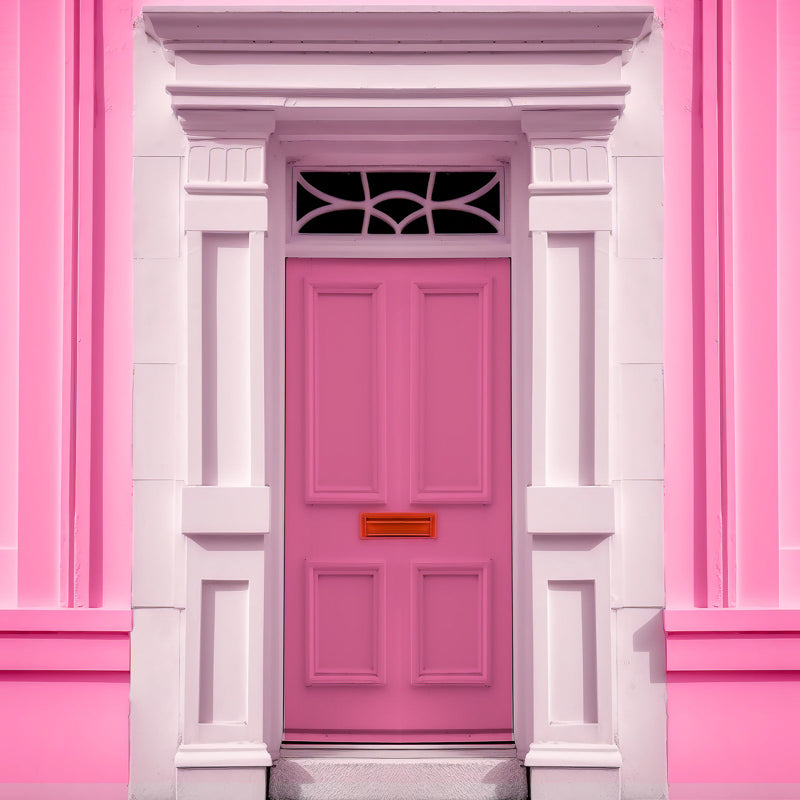 Kate Barbie Haus Rosa Tür Hintergrund für Fotografie