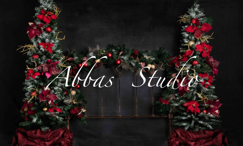 Kate Weihnachten Bett Kopfteil Baum Hintergrund von Abbas Studio