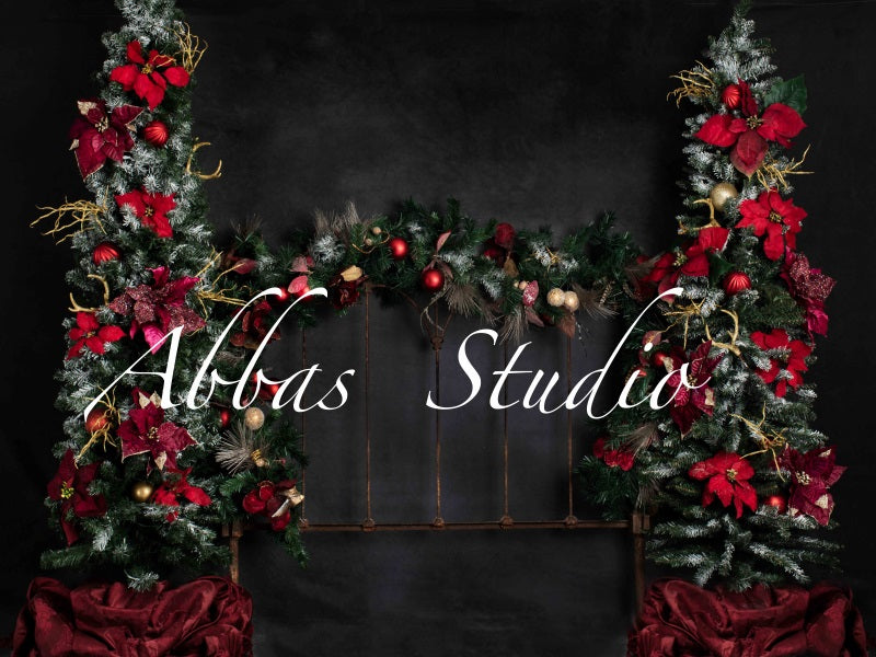 Kate Weihnachten Bett Kopfteil Baum Hintergrund von Abbas Studio