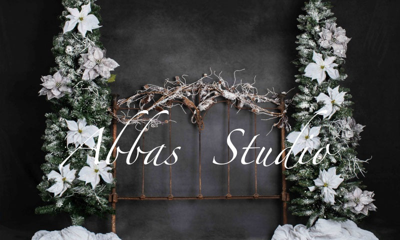Kate Weihnachten Bett Kopfteil Rahmen Hintergrund von Abbas Studio