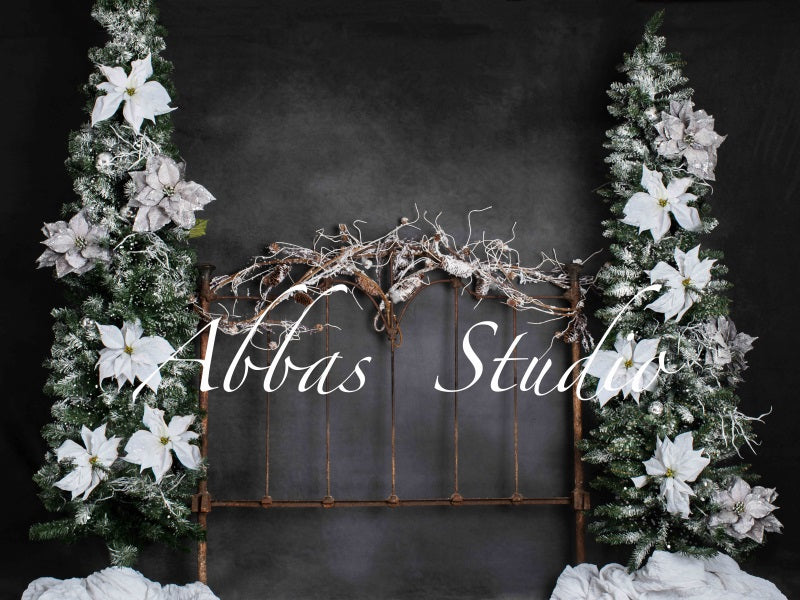 Kate Weihnachten Bett Kopfteil Rahmen Hintergrund von Abbas Studio