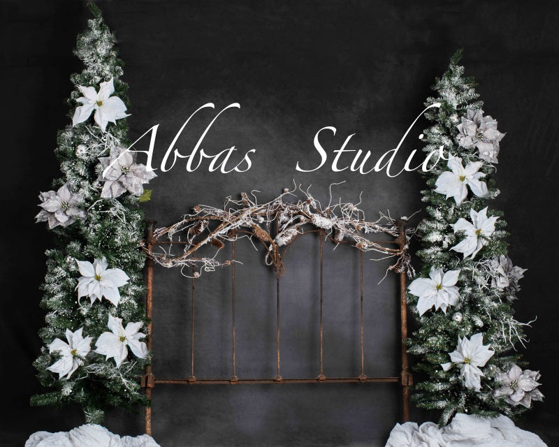 Kate Weihnachten Bett Kopfteil Rahmen Hintergrund von Abbas Studio