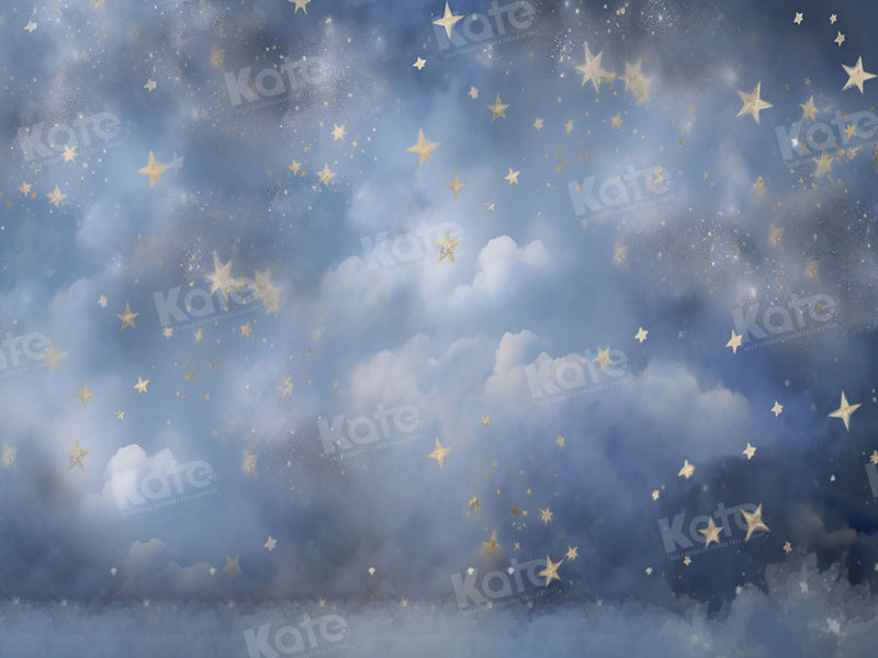 Kate Sommer Blue Dream Night Star Sky Hintergrund für Fotografie - Kate Backdrop.de