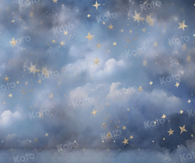 Kate Sommer Blue Dream Night Star Sky Hintergrund für Fotografie - Kate Backdrop.de