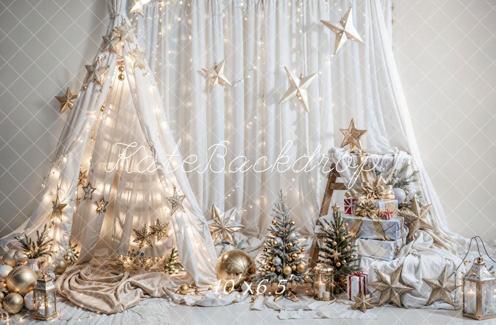 Kate Weihnachten Fantasie Traumzelt Stern Hintergrund für Fotografie - Kate Backdrop.de