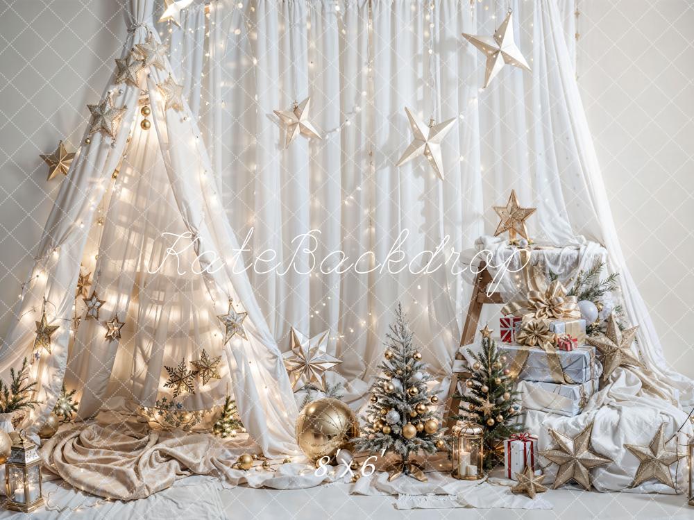 Kate Weihnachten Fantasie Traumzelt Stern Hintergrund für Fotografie - Kate Backdrop.de