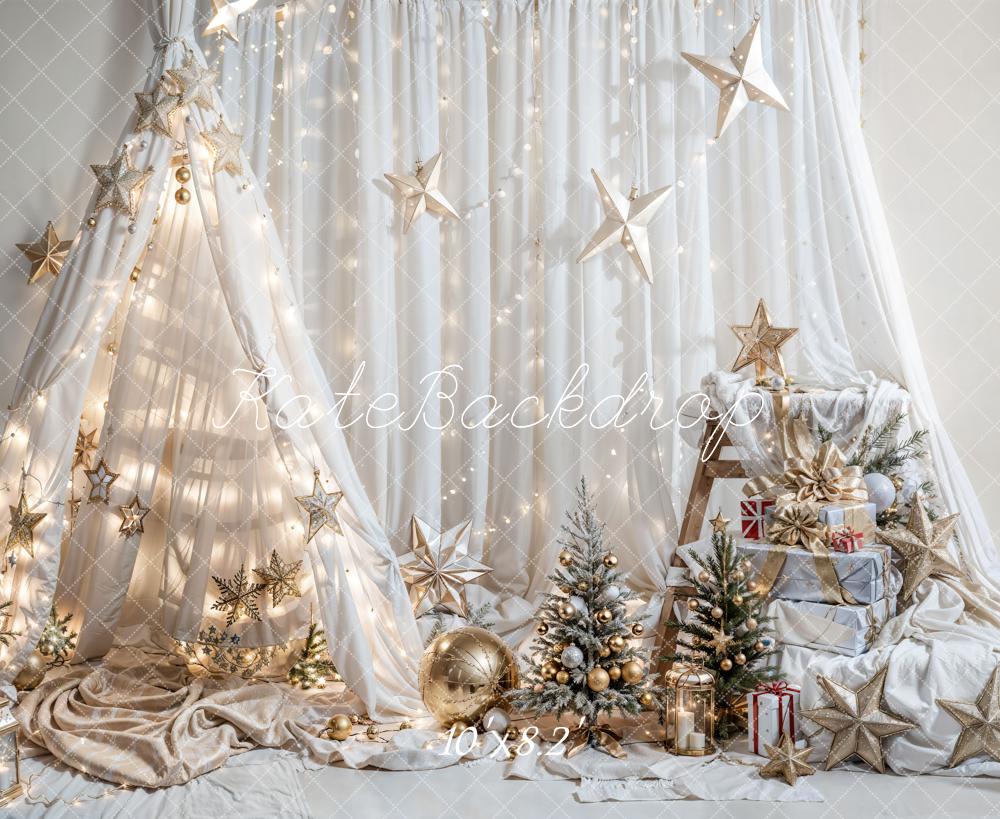 Kate Weihnachten Fantasie Traumzelt Stern Hintergrund für Fotografie - Kate Backdrop.de