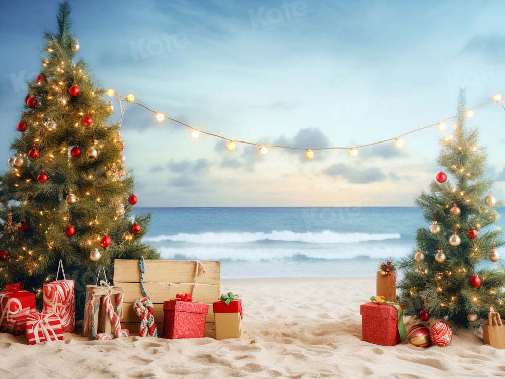 Kate Weihnachten Strand Meer Hintergrund von Chain Photography - Kate Backdrop.de