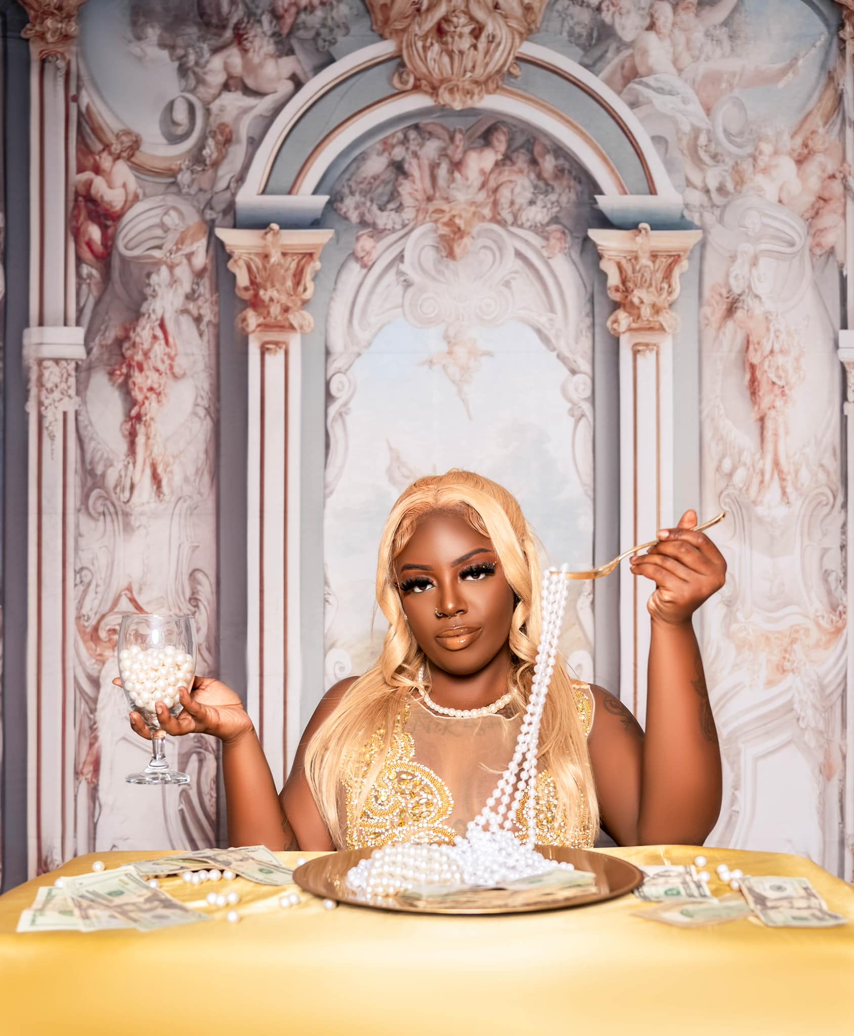 Kate Retro-Romantik Wandhintergrund von Chain Photography - Kate Backdrop.de