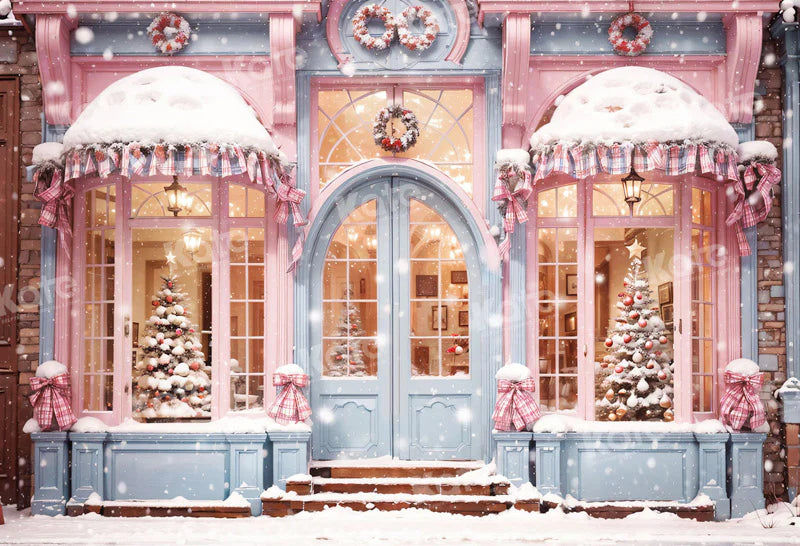 Kate Rosa Weihnachten speichern Schnee Hintergrund für die Fotografie