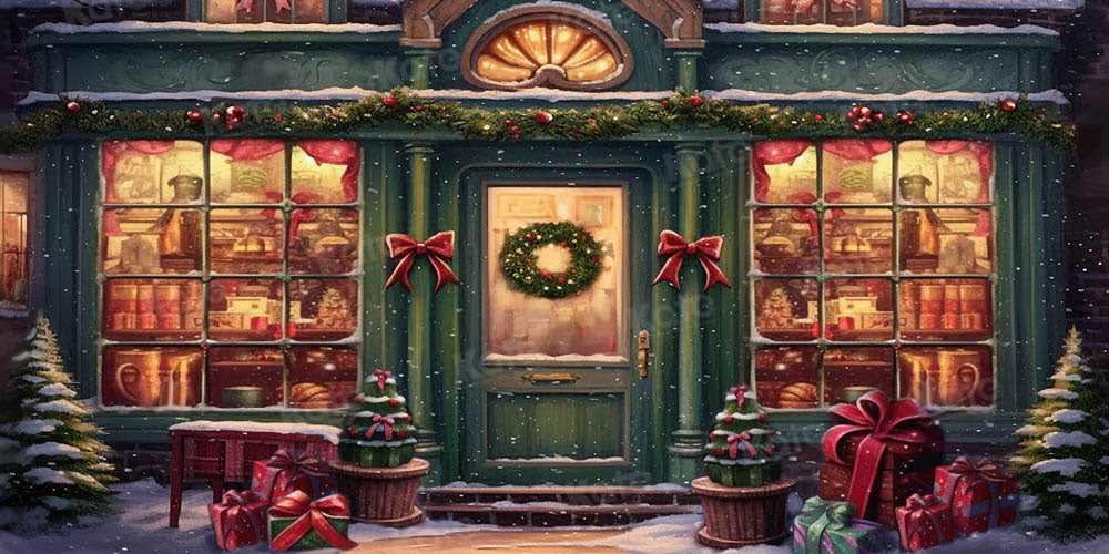 Kate Weihnachten Geschenk-Shop Hintergrund von Chain Photography - Kate Backdrop.de