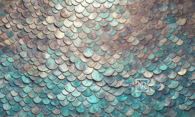 Kate Sommer Meerjungfrau Schuppen Wandhintergrund von Mandy Ringe Fotograf - Kate Backdrop.de