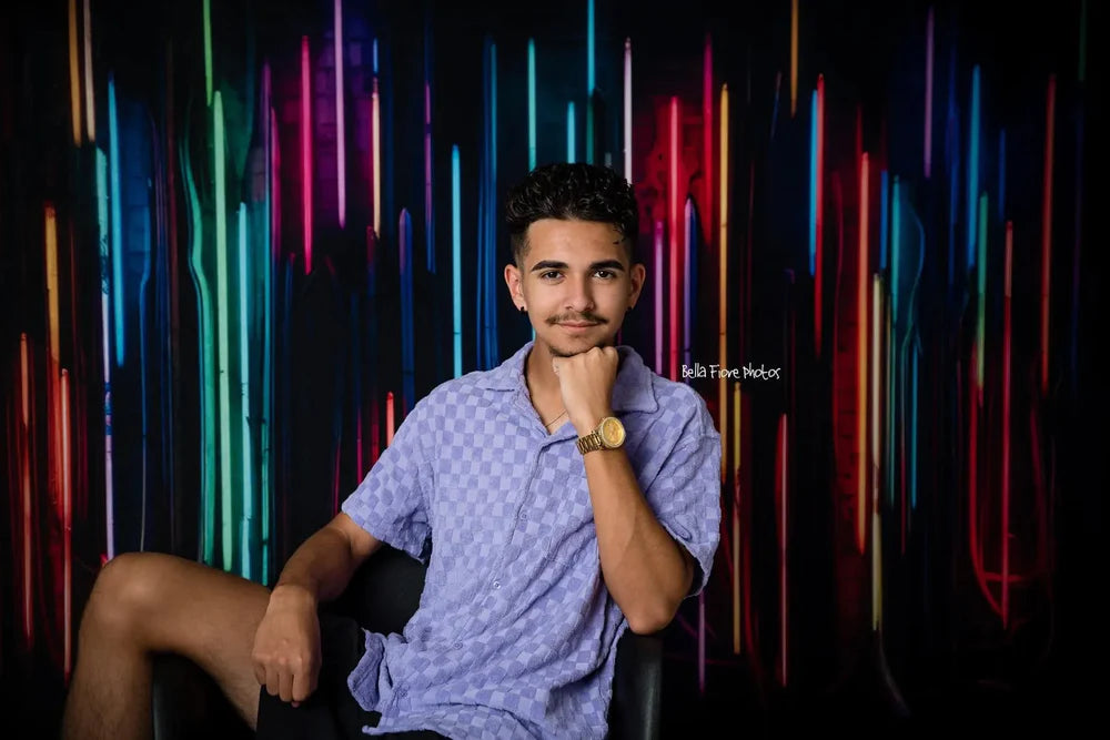 Kate Neon-Lichtbalken Wandhintergrund von Mandy Ringe Fotograf - Kate Backdrop.de