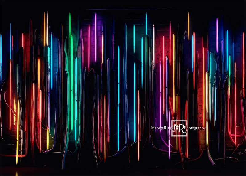 Kate Neon-Lichtbalken Wandhintergrund von Mandy Ringe Fotograf - Kate Backdrop.de