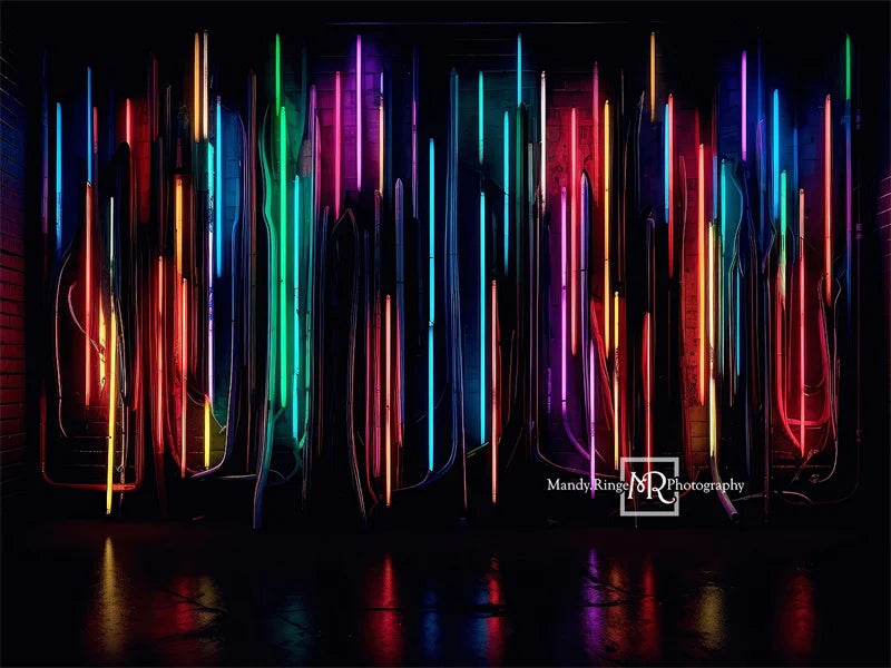 Kate Neon-Lichtbalken Wandhintergrund von Mandy Ringe Fotograf