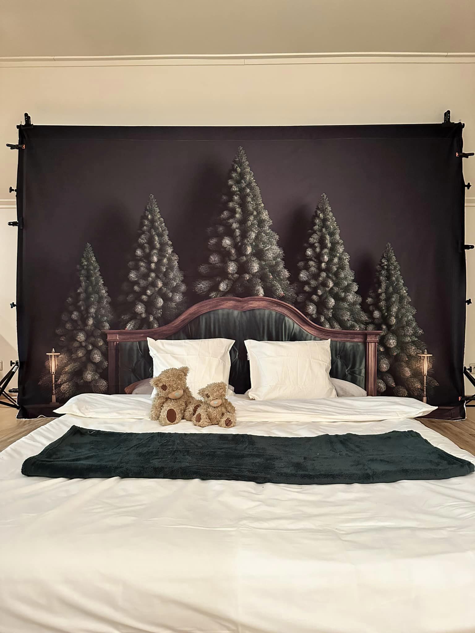 Kate Winter Weihnachten Kiefer Kopfteil Hintergrund von Mandy Ringe Fotograf - Kate Backdrop.de