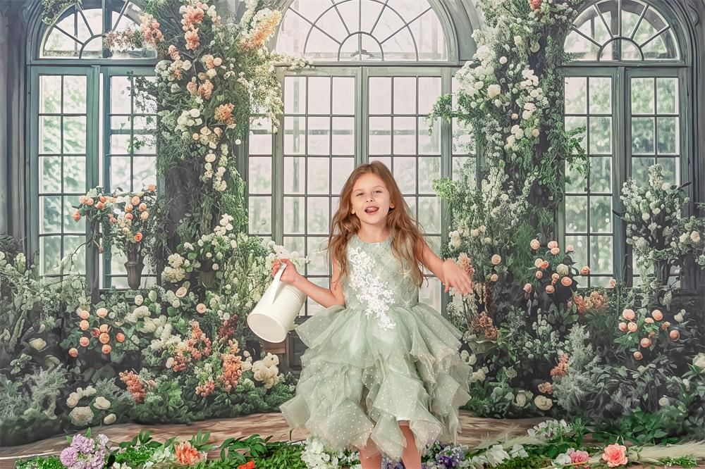 Kate Valentinstag Frühling Romantisch Floral In Arbitrarium Hintergrund von Mini MakeBelieve - Kate Backdrop.de