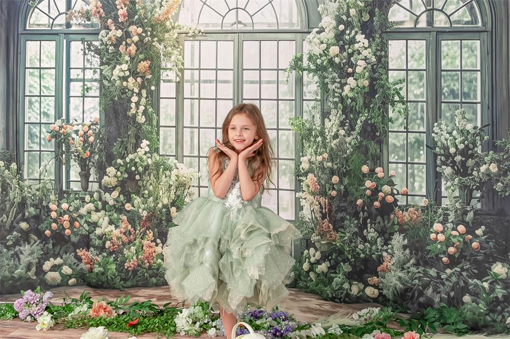 Kate Valentinstag Frühling Romantisch Floral In Arbitrarium Hintergrund von Mini MakeBelieve - Kate Backdrop.de