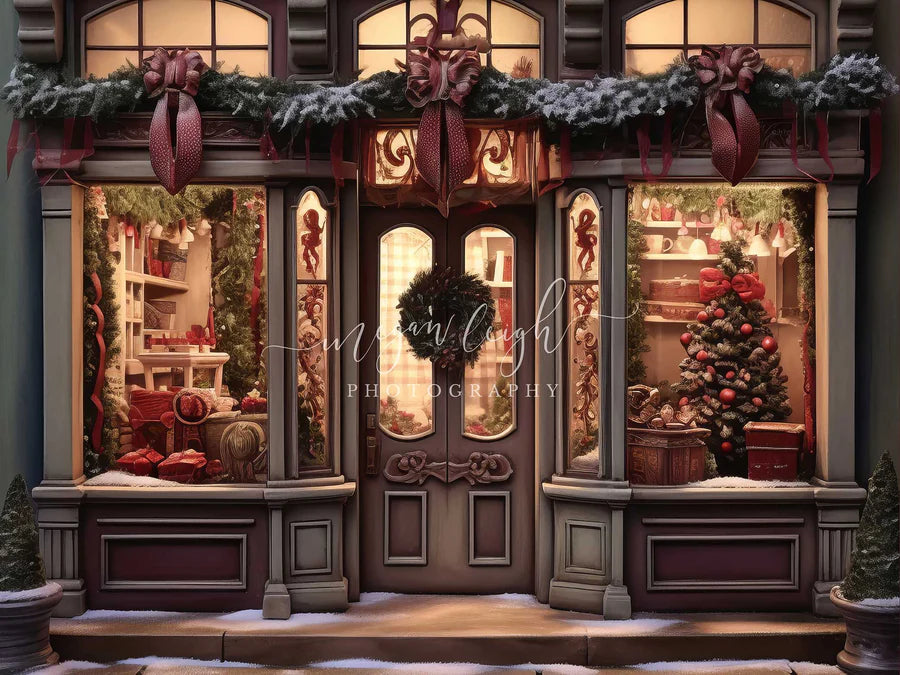 Kate Abendliches Weihnachtsgeschäft Hintergrund von Megan Leigh