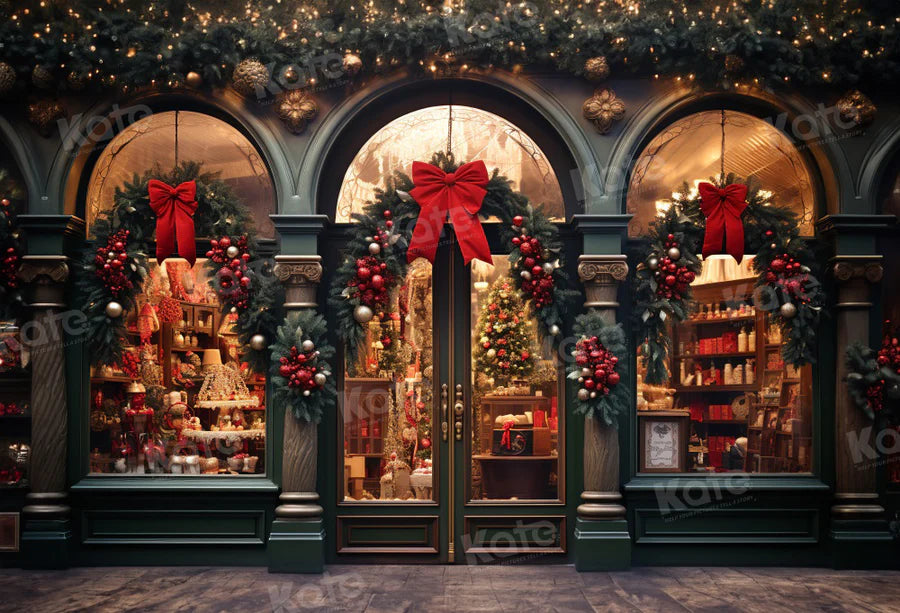 Kate Weihnachten Laden Sie Old Street Hintergrund für Fotografie - Kate Backdrop.de