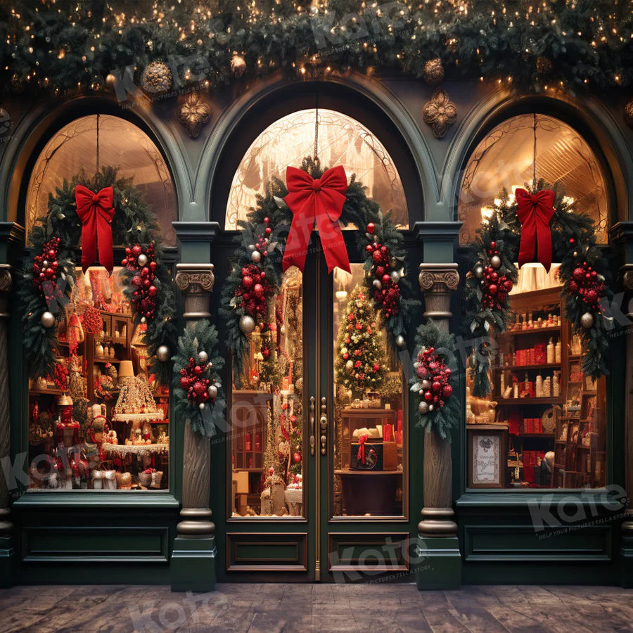 Kate Weihnachten Laden Sie Old Street Hintergrund für Fotografie - Kate Backdrop.de