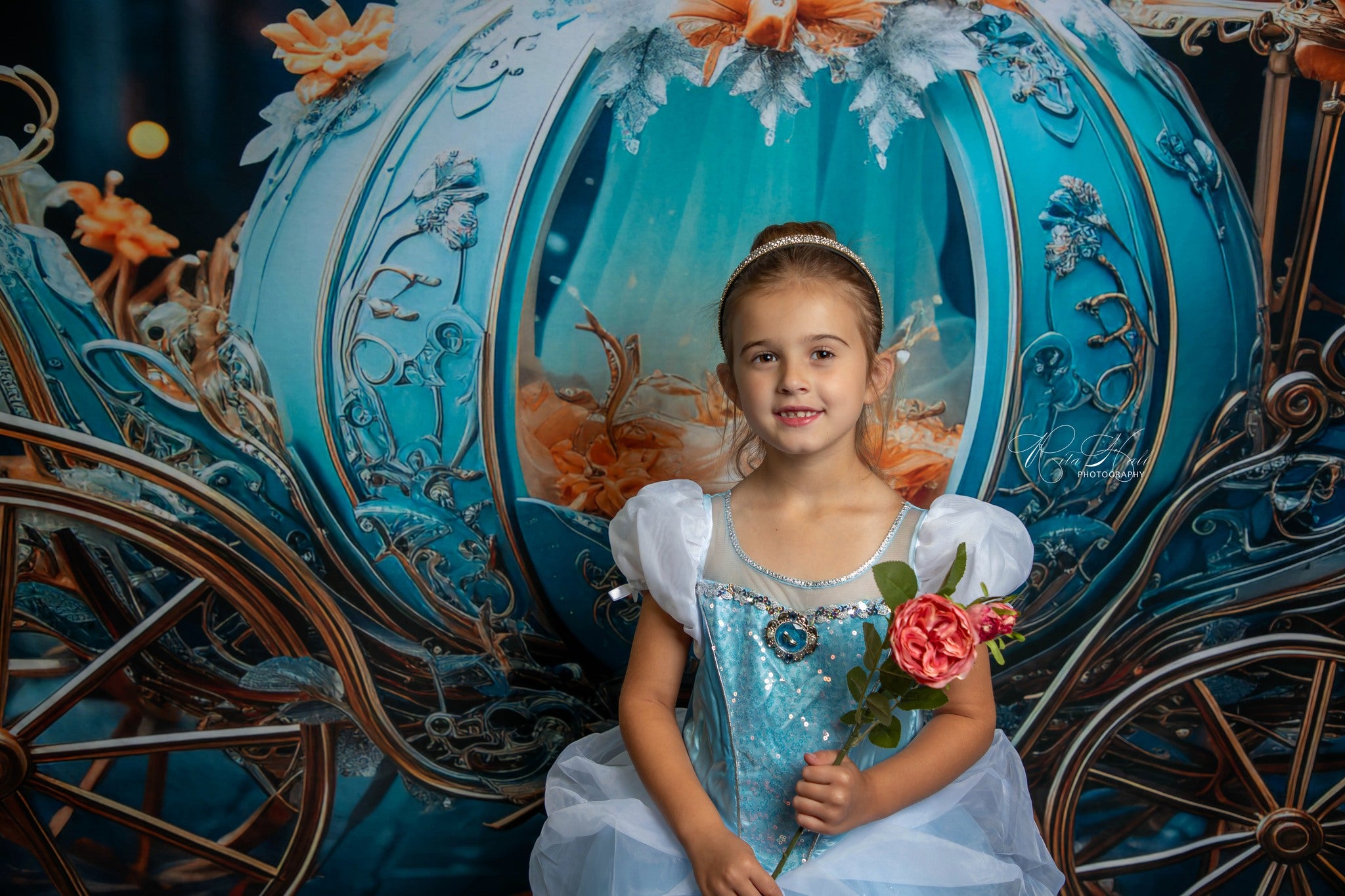 Kate Blauer Kürbis Auto in der Nacht Hintergrund von Chain Photography - Kate Backdrop.de