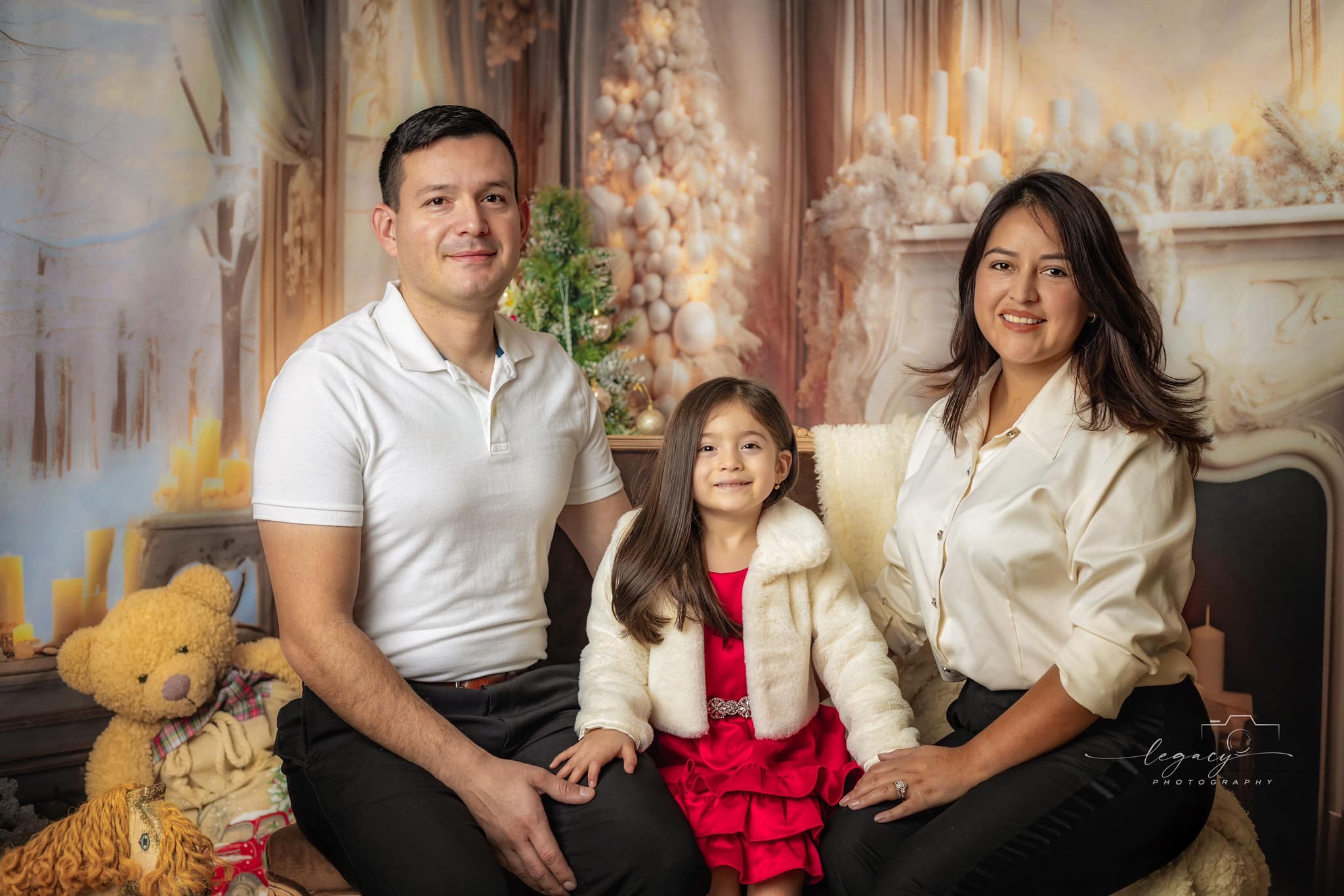 Kate Weißes elegantes Weihnachtskamin-Zimmer-Set (8ftx8ft&10ftx8ft&8ftx10ft) - Kate Backdrop.de