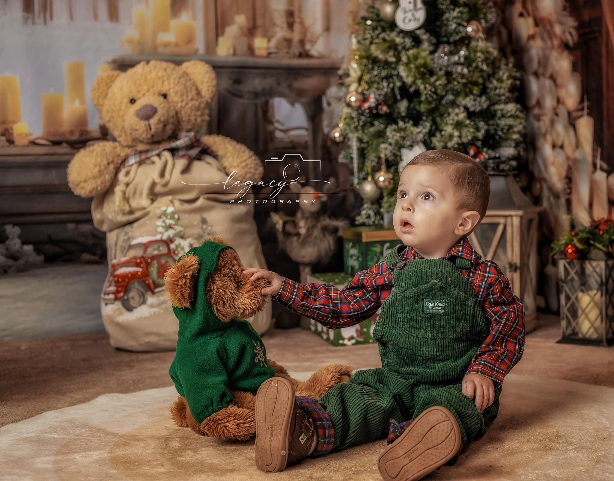 Kate Weißes elegantes Weihnachtskamin-Zimmer-Set (8ftx8ft&10ftx8ft&8ftx10ft) - Kate Backdrop.de