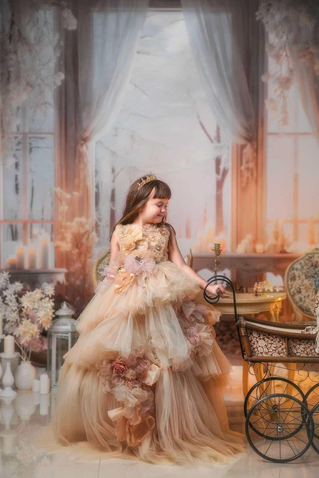 Kate Weißes elegantes Weihnachtskamin-Zimmer-Set (8ftx8ft&10ftx8ft&8ftx10ft) - Kate Backdrop.de