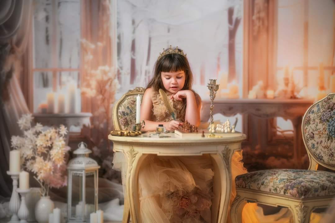 Kate Winter Weiß Elegant Kommunion Kerze Hintergrund für Fotografie - Kate Backdrop.de