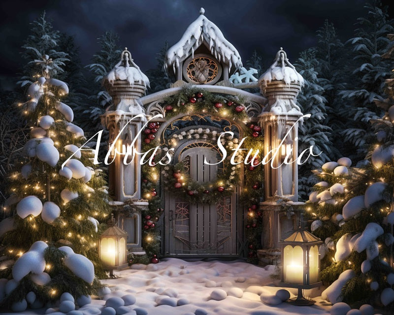 Kate Magische Weihnachten Tor Hintergrund von Abbas Studio - Kate Backdrop.de