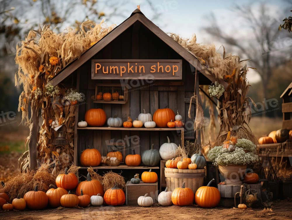 Kate Herbst-Kürbis-Shop-Hintergrund von Chain Photography - Kate Backdrop.de