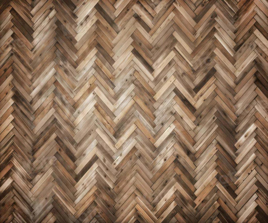 Kate Brauner Holz-Fischgrät-Boden Hintergrund von Kate - Kate Backdrop.de