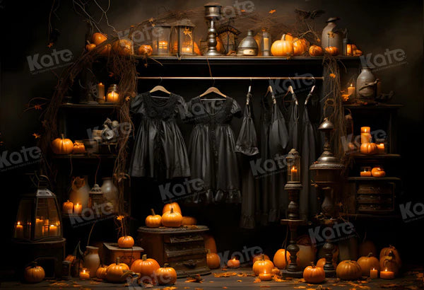Kate Hexenkleid Kleiderschrank Halloween Hintergrund für Fotografie - Kate Backdrop.de