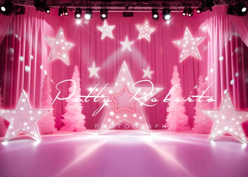 Kate Pink Star Bühnenhintergrund von Patty Roberts - Kate Backdrop.de