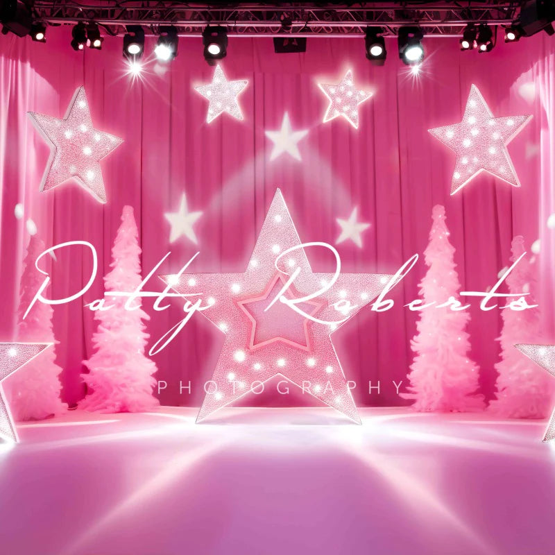 Kate Pink Star Bühnenhintergrund von Patty Roberts - Kate Backdrop.de