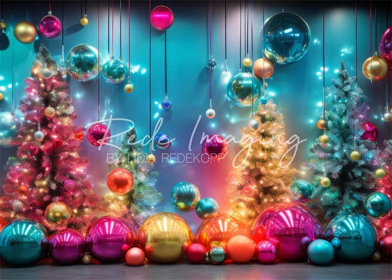 Kate Neon leuchtende Weihnachts-Hintergrund Von Lidia Redekopp