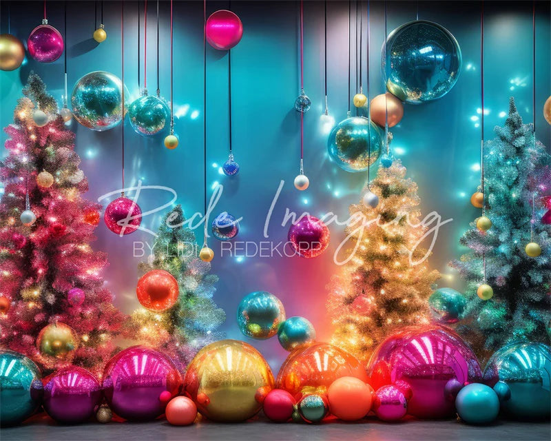 Kate Neon leuchtende Weihnachts-Hintergrund Von Lidia Redekopp