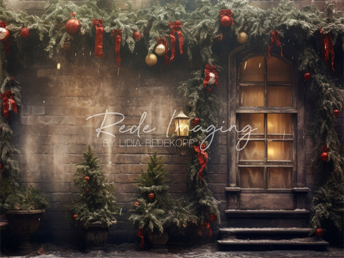 Kate Weihnachten Bänder & Schleifen Hintergrund Von Lidia Redekopp - Kate Backdrop.de