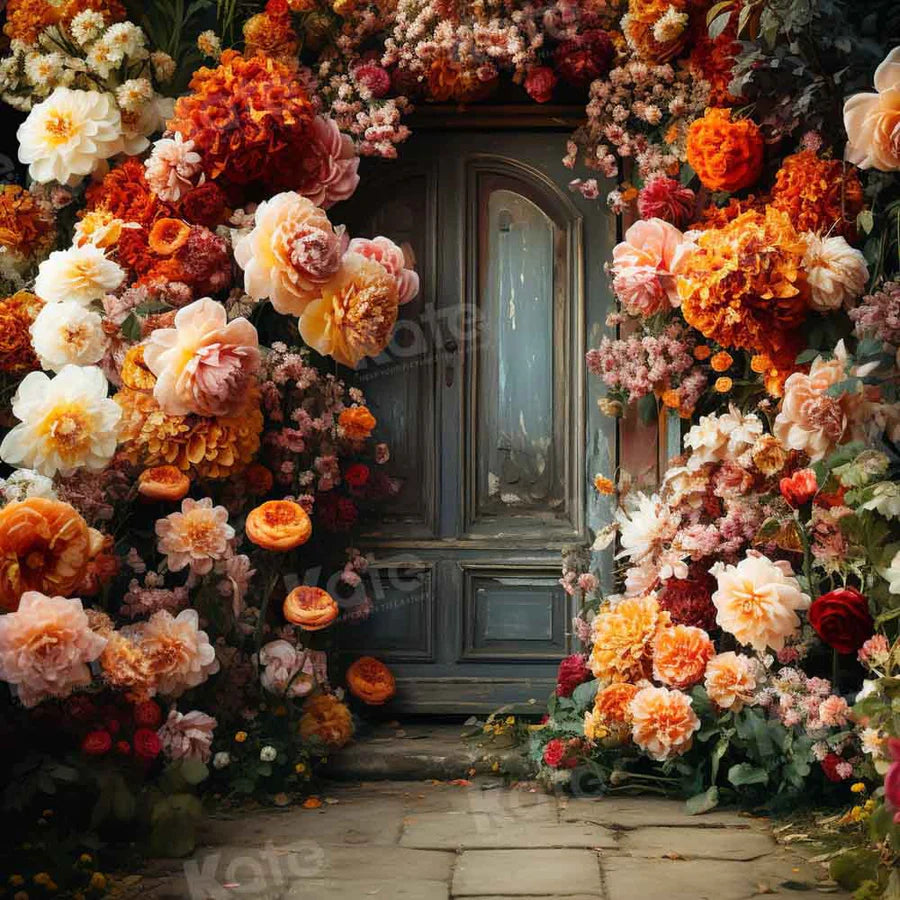 Kate Frühling Fine Art Warm Blumen Bogen Wandhintergrund von Chain Photography - Kate Backdrop.de