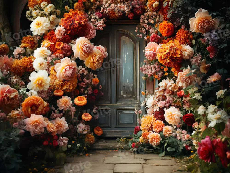 Kate Frühling Fine Art Warm Blumen Bogen Wandhintergrund von Chain Photography - Kate Backdrop.de