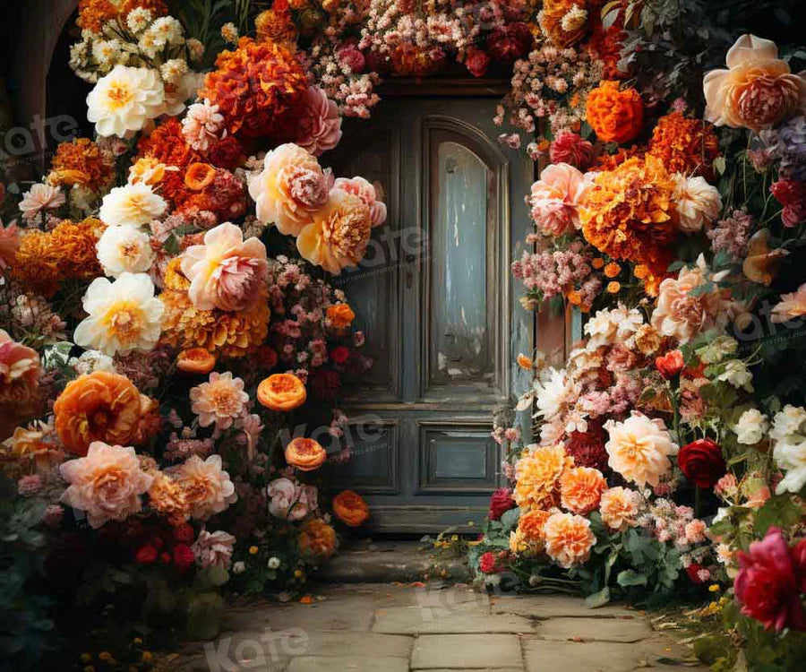 Kate Frühling Fine Art Warm Blumen Bogen Wandhintergrund von Chain Photography - Kate Backdrop.de